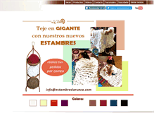 Tablet Screenshot of estambreslarueca.com